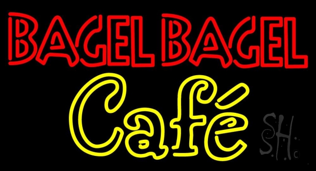 Bagel Bagel Cafe Neon Sign