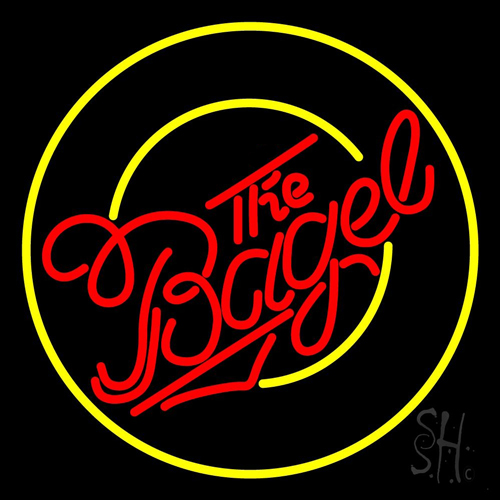Pink Round Bagel Neon Sign