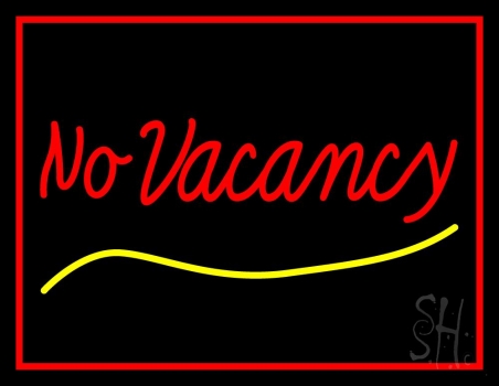 Red No Vacancy Neon Sign