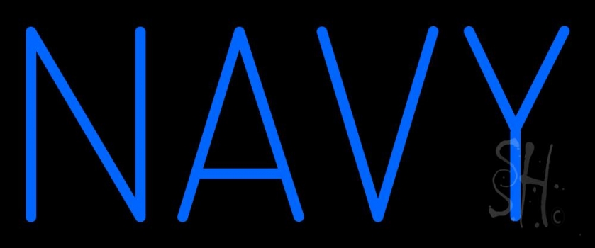 Navy Block Neon Sign