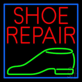 Red Shoe Repair Green Shoe Neon Sign