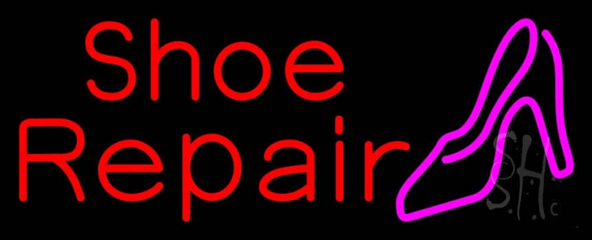 Red Shoe Repair Sandal Neon Sign