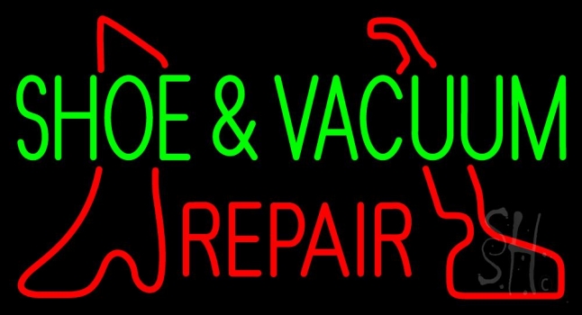 Shoe And Vacuum Repair Neon Sign