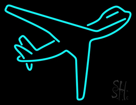 Turquoise Travel Neon Sign