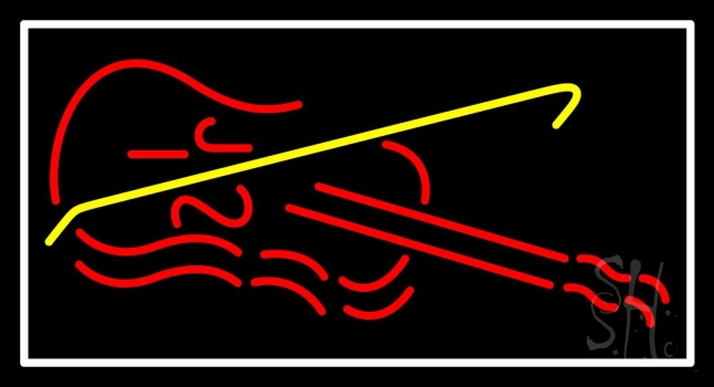 Violin Neon Sign