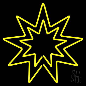 Bahai Neon Sign