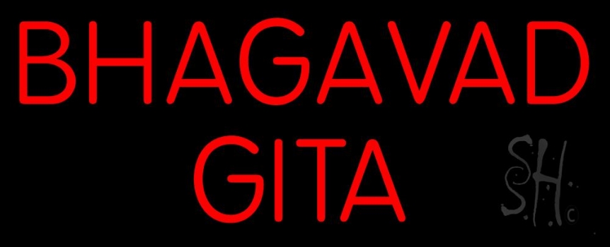 Bhagavad Gita Neon Sign