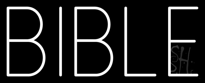 Bible Neon Sign