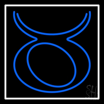 Blue Taurus Neon Sign