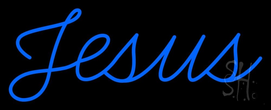 Cursive Jesus Neon Sign