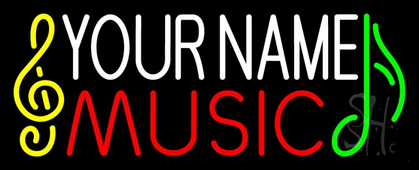 Custom Music Red Note Neon Sign