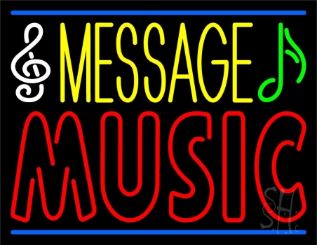 Custom Red Music Neon Sign