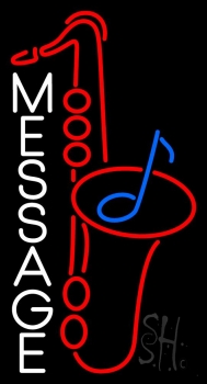 Custom Saxophone 1 Neon Sign