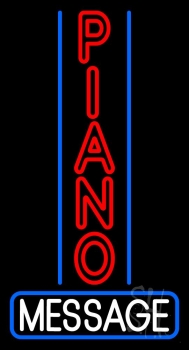 Custom Vertical Piano Neon Sign