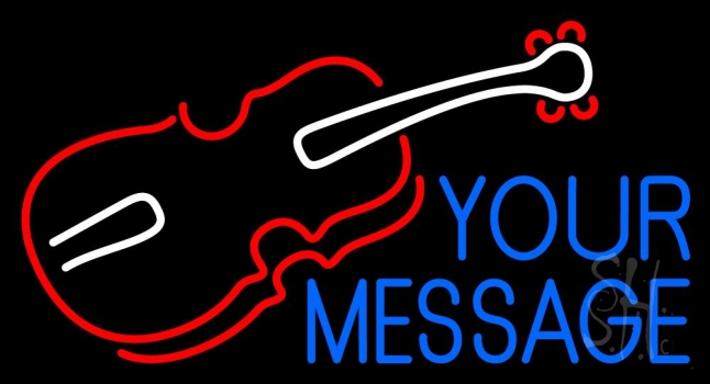 Custom Violin Logo Neon Sign