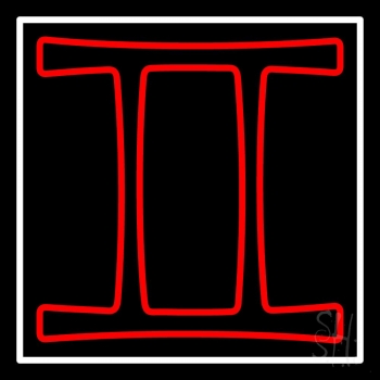 Gemini Red Neon Sign