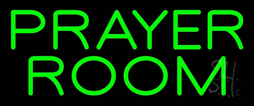 Green Prayer Room Neon Sign Religious Neon Signs Neon Light