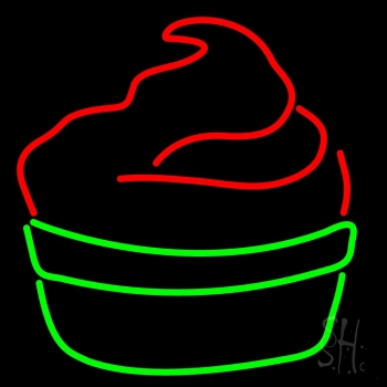 Cupcake Logo Neon Sign