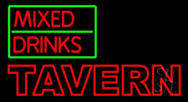 Double Stroke Huge Tavern Neon Sign