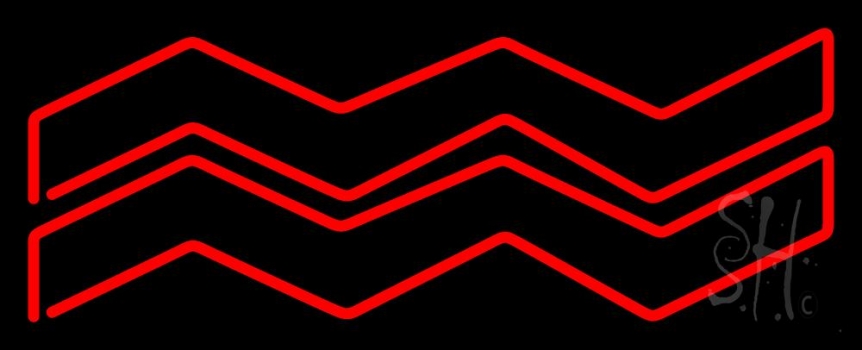Red Aquarius Neon Sign