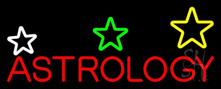 Red Astrology Neon Sign