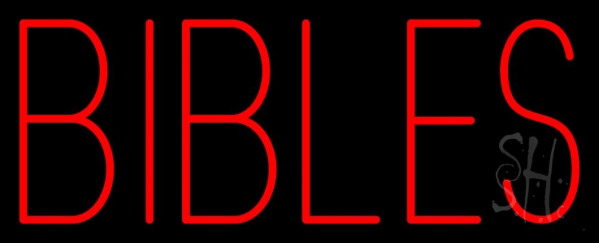 Red Bibles Neon Sign