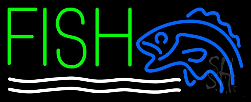 Fish With Logo Neon Sign