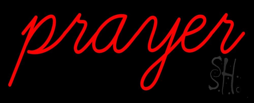 Red Prayer Neon Sign