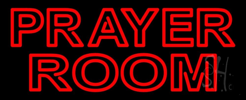Red Prayer Room Neon Sign