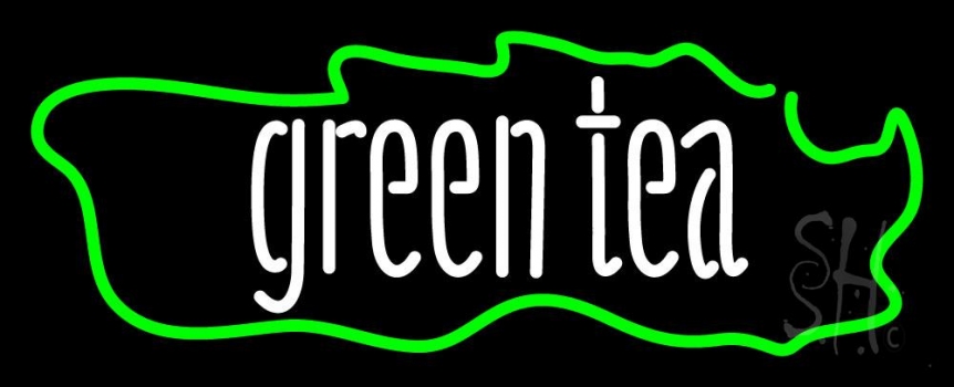 Green Tea Horizontal Neon Sign