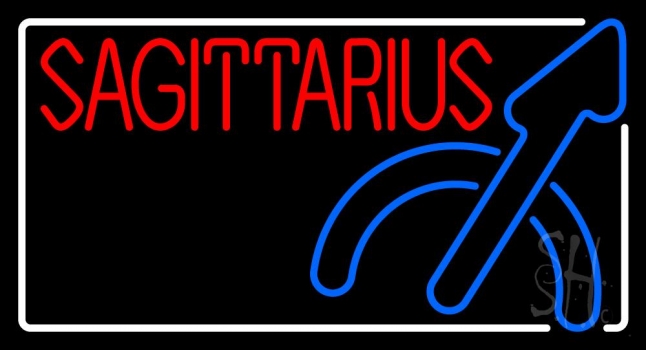 Red Sagittarius Neon Sign