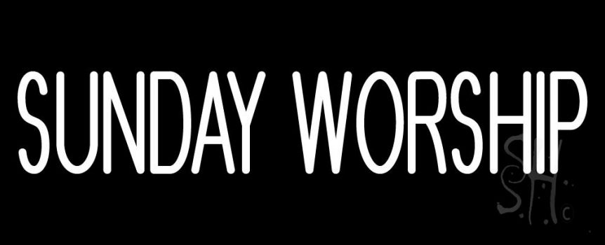 Sunday Worship Neon Sign