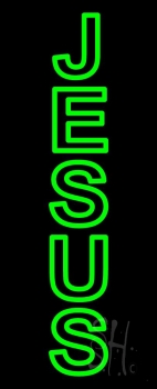 Vertical Jesus Neon Sign