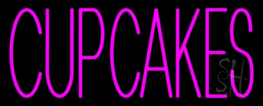 Pink Cupcakes Neon Sign