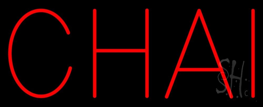Red Chai Neon Sign