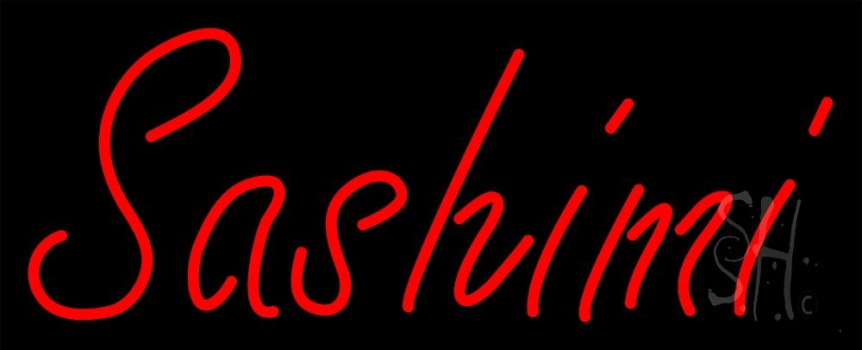 Red Sashimi Neon Sign