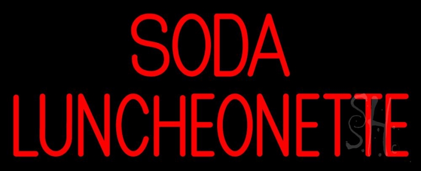 Soda Luncheonette Neon Sign