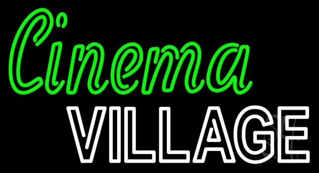 Cinema Village Neon Sign
