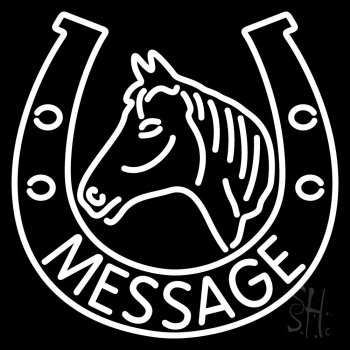 Custom Horse Shoe Neon Sign