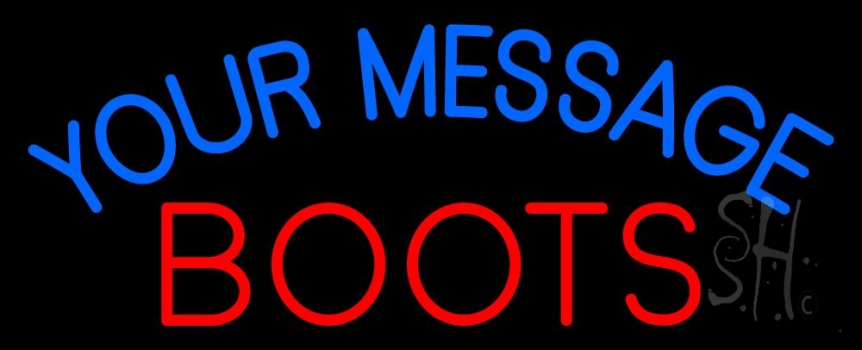 Custom Red Boots Neon Sign