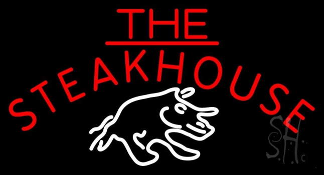 The Steakhouse With Symbol Neon Sign