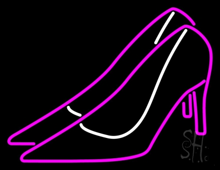 Pink High Heels Neon Sign