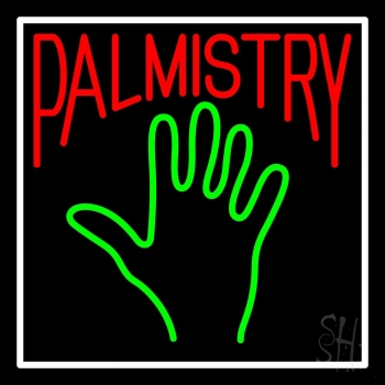 Red Palmistry Neon Sign