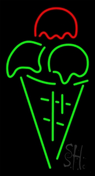 Cone Ice Cream Neon Sign