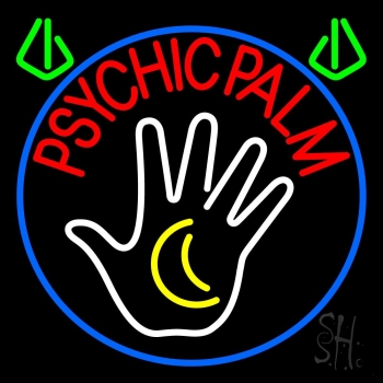 Red Psychic Palms Neon Sign