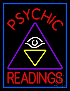 Red Psychic Readings Logo Neon Sign