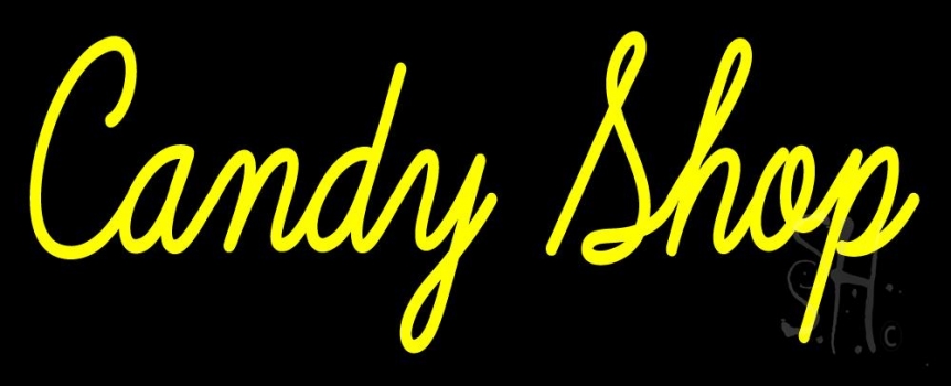 Cursive Candy Shop Neon Sign