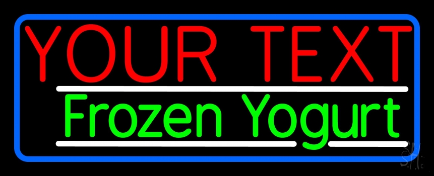 Custom Made Frozen Yogurt Neon Sign