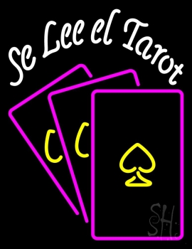 White Se Lee El Tarot Neon Sign