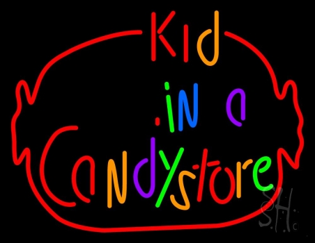 Kid In A Candy Store Neon Sign